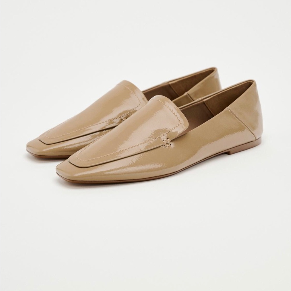 Zara - Nude Colored Loafers - Size 7.5 - NWT